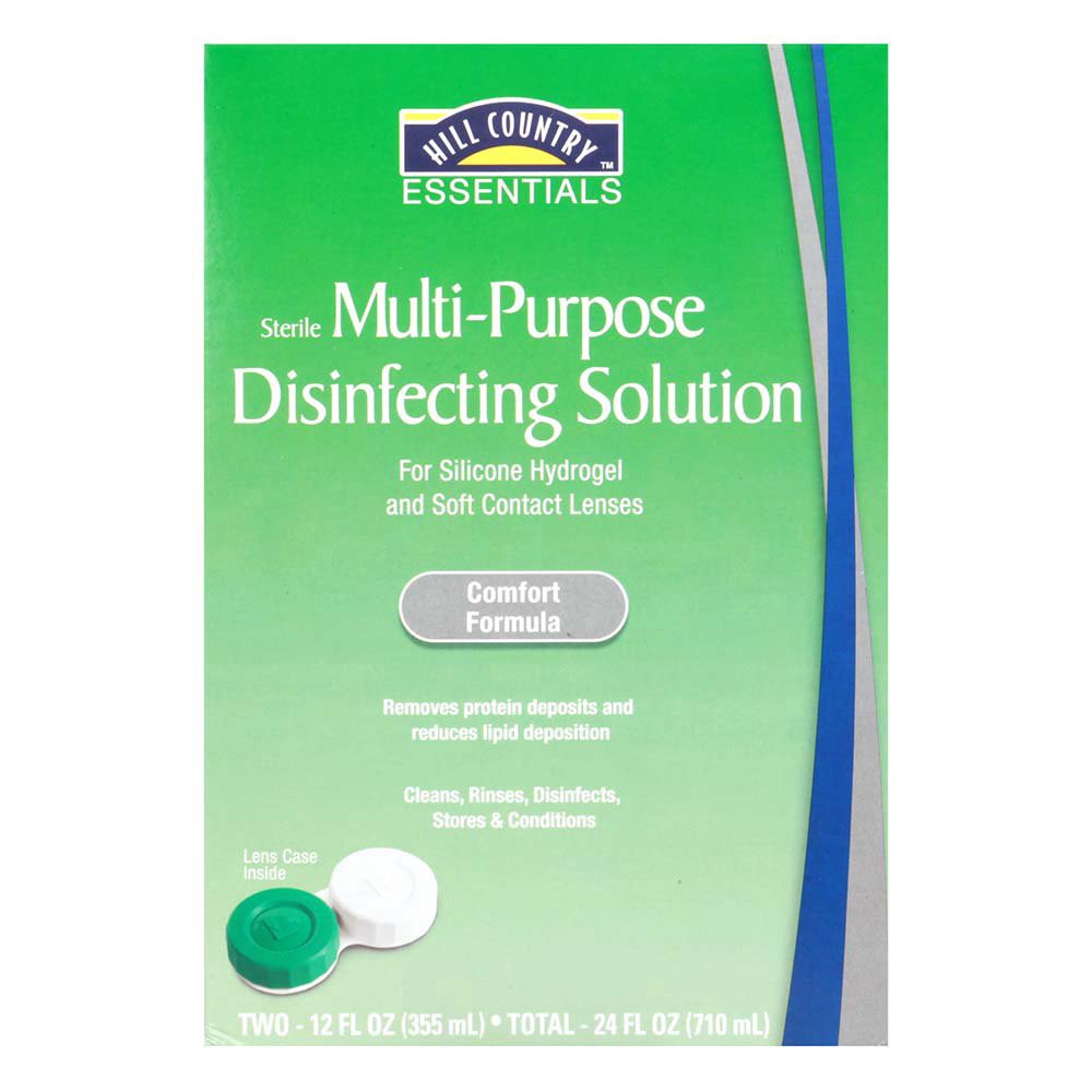 slide 1 of 1, Hill Country Fare Multi-Purpose Disinfecting Solution Twin Pack, 24 oz