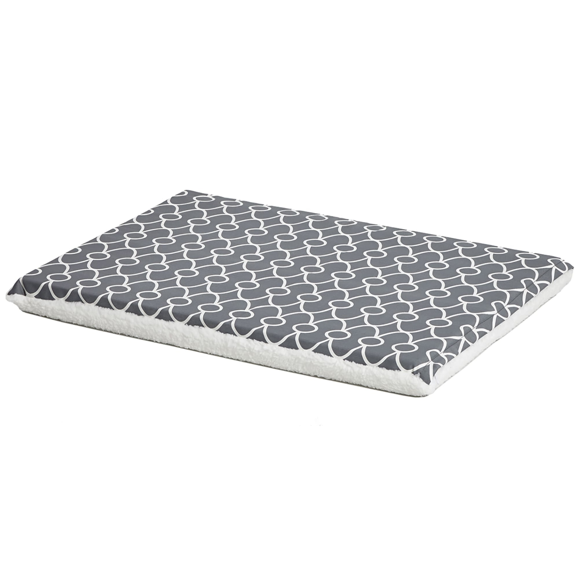 slide 1 of 1, Midwest QuietTime Defender Series Reversible Crate Grey Mat for Dogs, MED