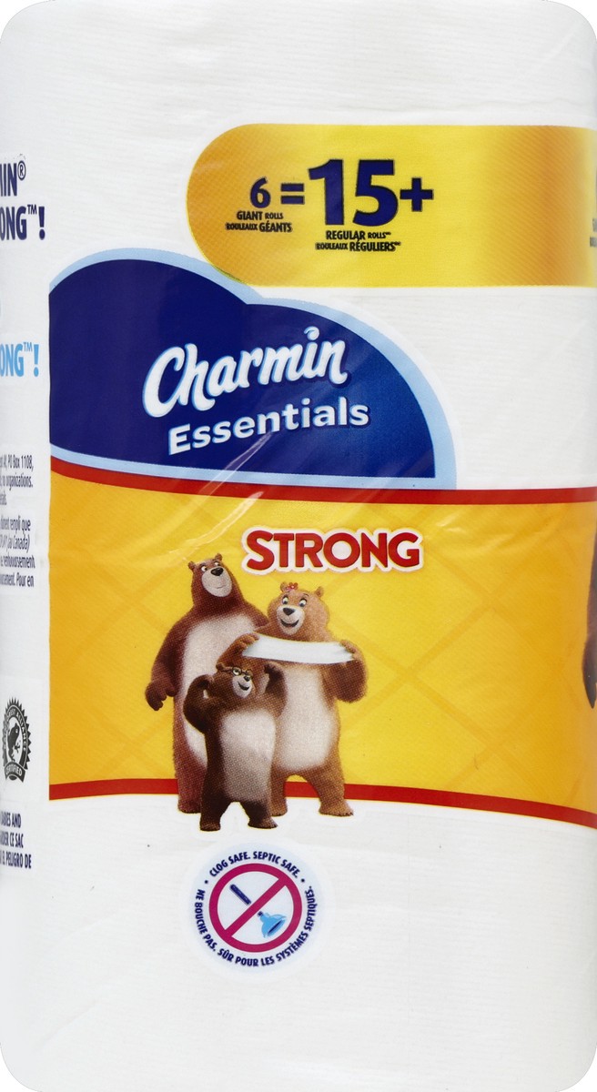 slide 2 of 5, Charmin Essentials Strong Giant Rolls, 6 ct