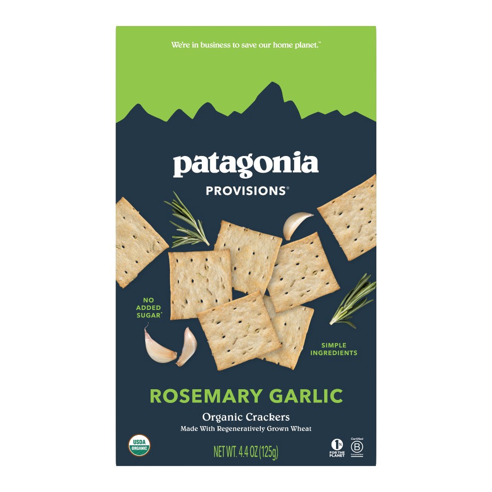 slide 2 of 4, Patagonia Provisions Organic Rosemary Garlic Crackers - 4.4 oz, 4.4 oz