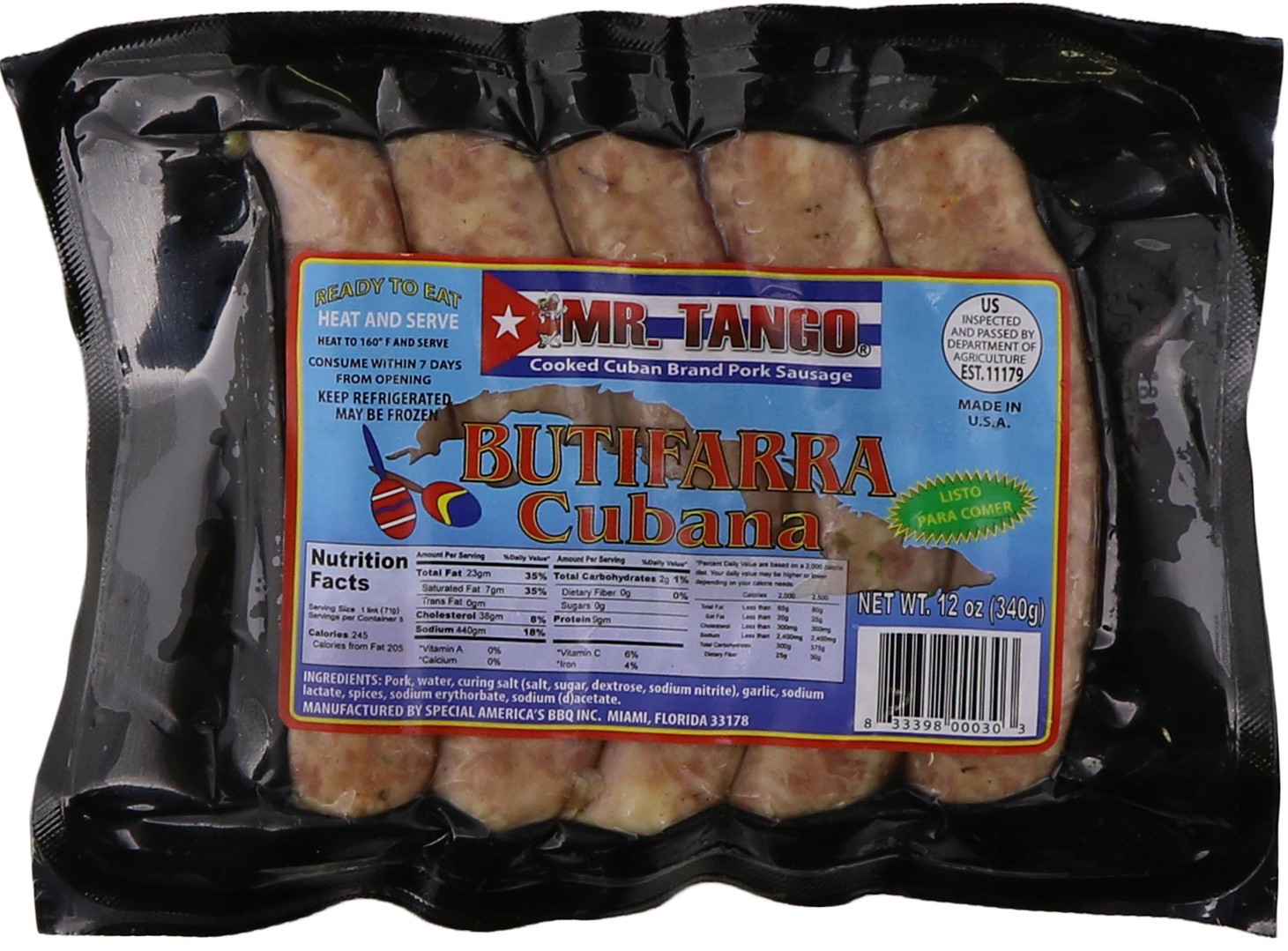 slide 1 of 1, Mr Tango Butifarra, 12 oz