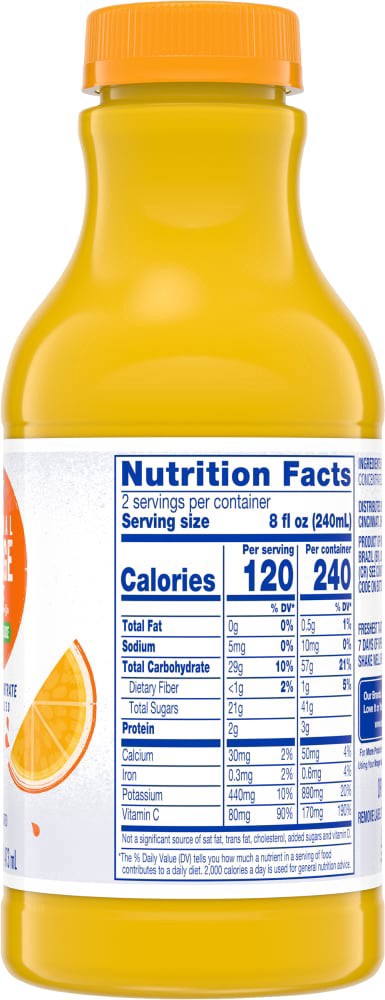 slide 2 of 4, Kroger 100% Orange Juice - 16 fl oz, 16 fl oz