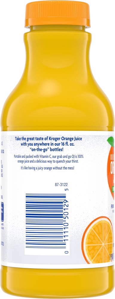 slide 4 of 4, Kroger 100% Orange Juice - 16 fl oz, 16 fl oz