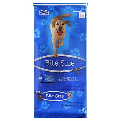 slide 1 of 1, Hill Country Fare Complete And Balanced Bite Size Dog Food, 44 lb