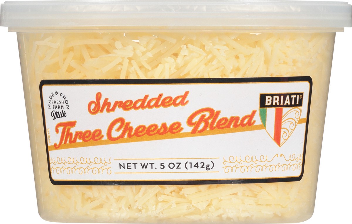 slide 7 of 9, Briati Shredded Cheese, Three Cheese Blend, 5 oz