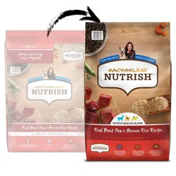 Rachael Ray Nutrish Real Beef, Pea & Brown Rice Recipe Whole Health Blend Dry Dog Food, 28 lb. Bag (Rachael Ray)