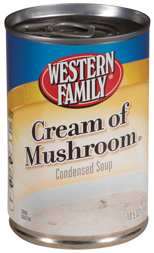 slide 1 of 1, Western Family Cream Of Mushroom Soup, 10.5 oz