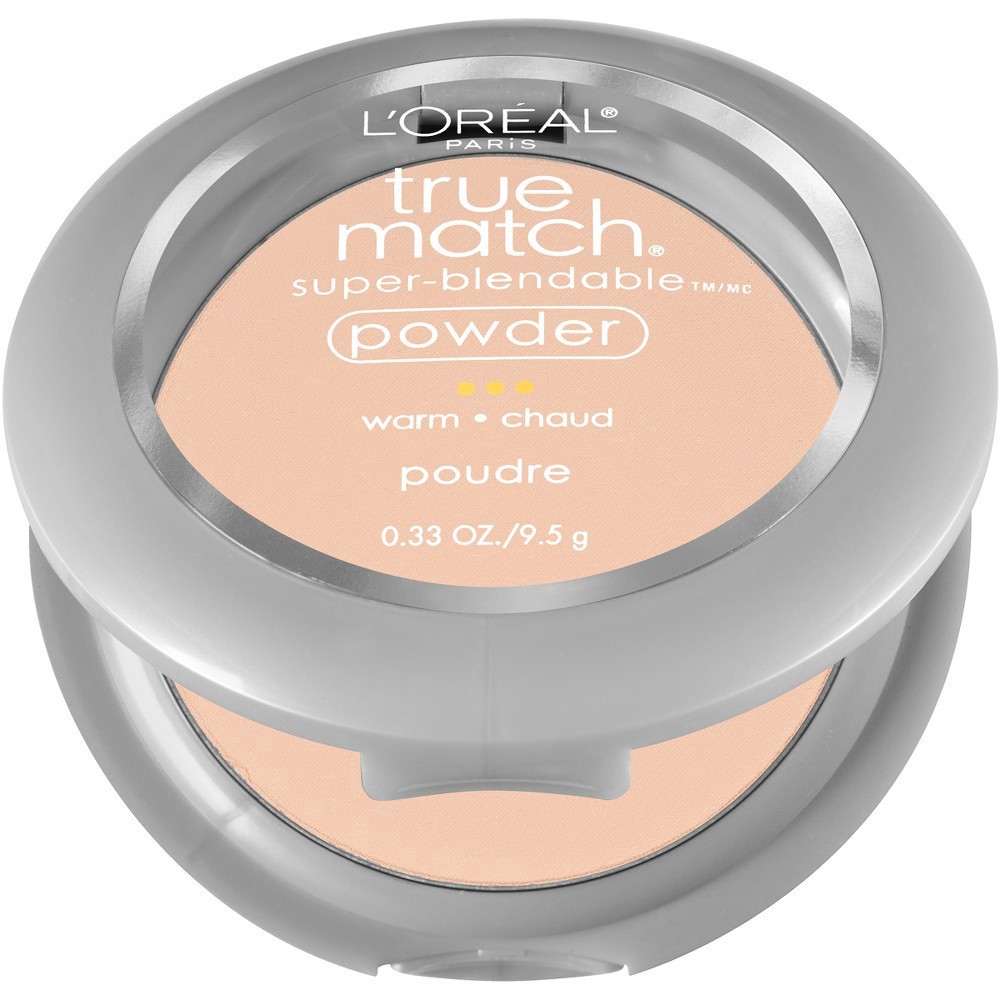slide 5 of 9, L'Oréal L'Oreal Paris True Match Makeup Super Blendable Oil-Free Pressed Powder - W2 Light Ivory - 0.33oz, 0.33 oz