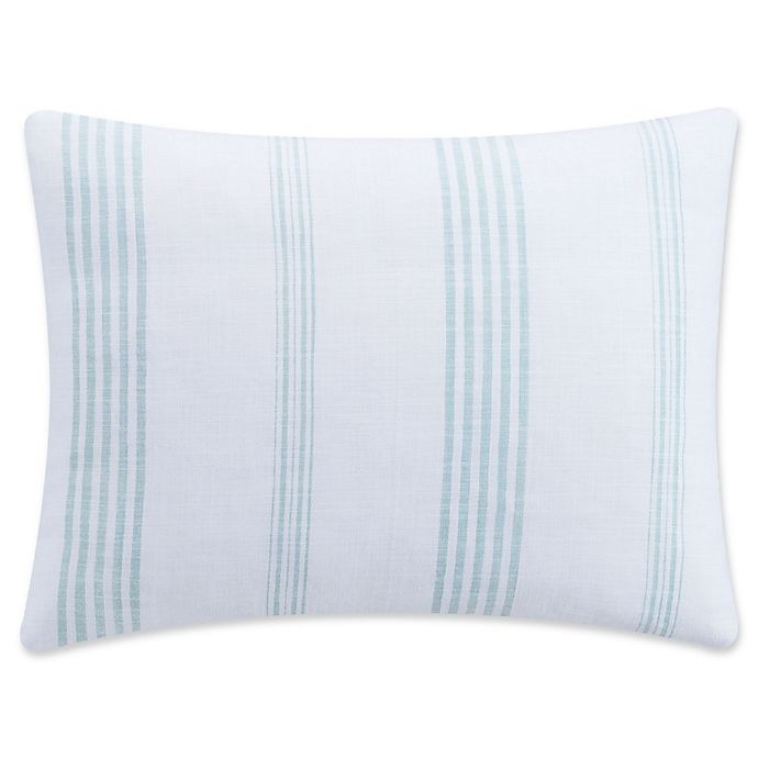 slide 1 of 1, KAS Clifton Standard Pillow Sham - Aqua, 1 ct