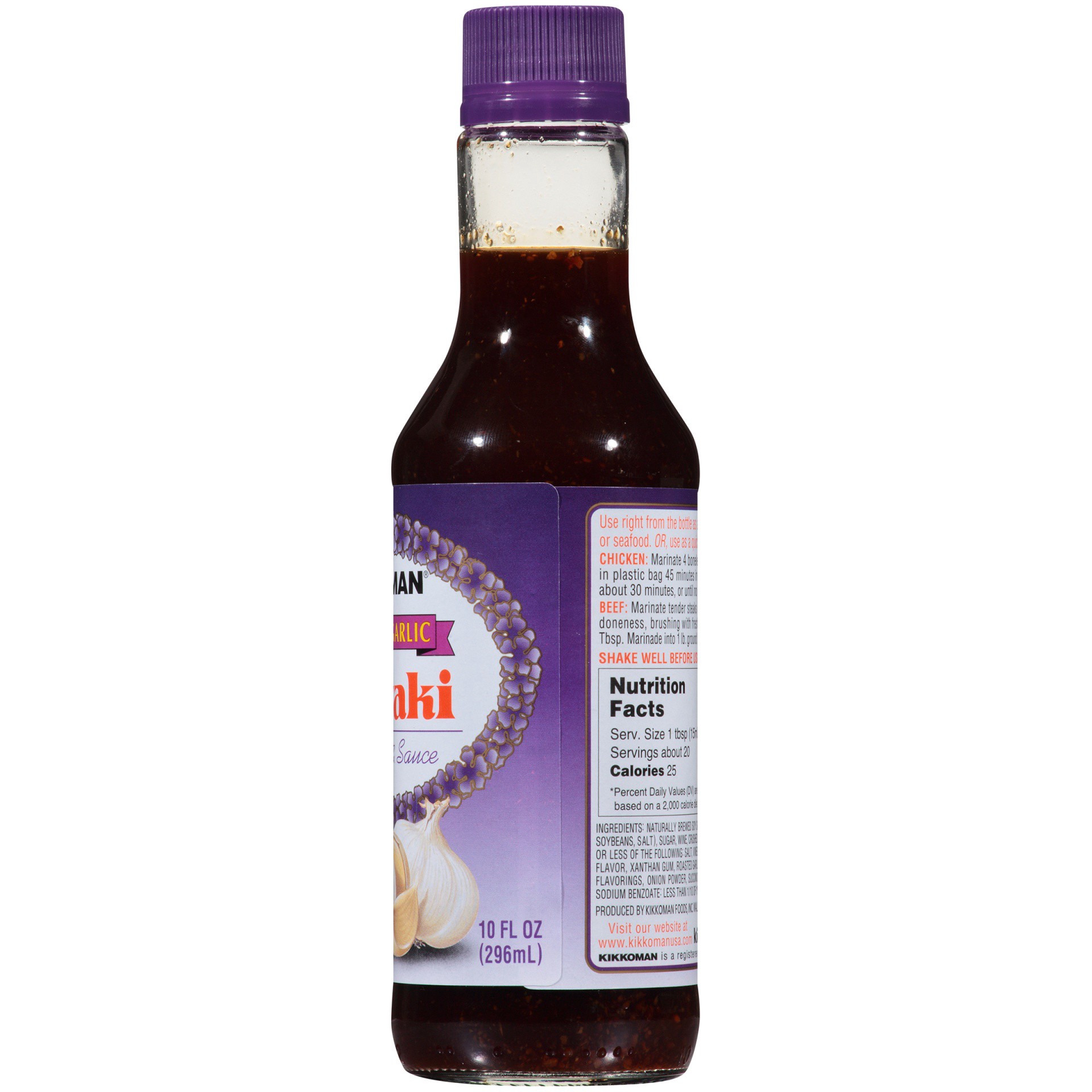 slide 2 of 7, Kikkoman Teriyaki Roasted Garlic Marinade & Sauce 10 fl oz, 10 fl oz