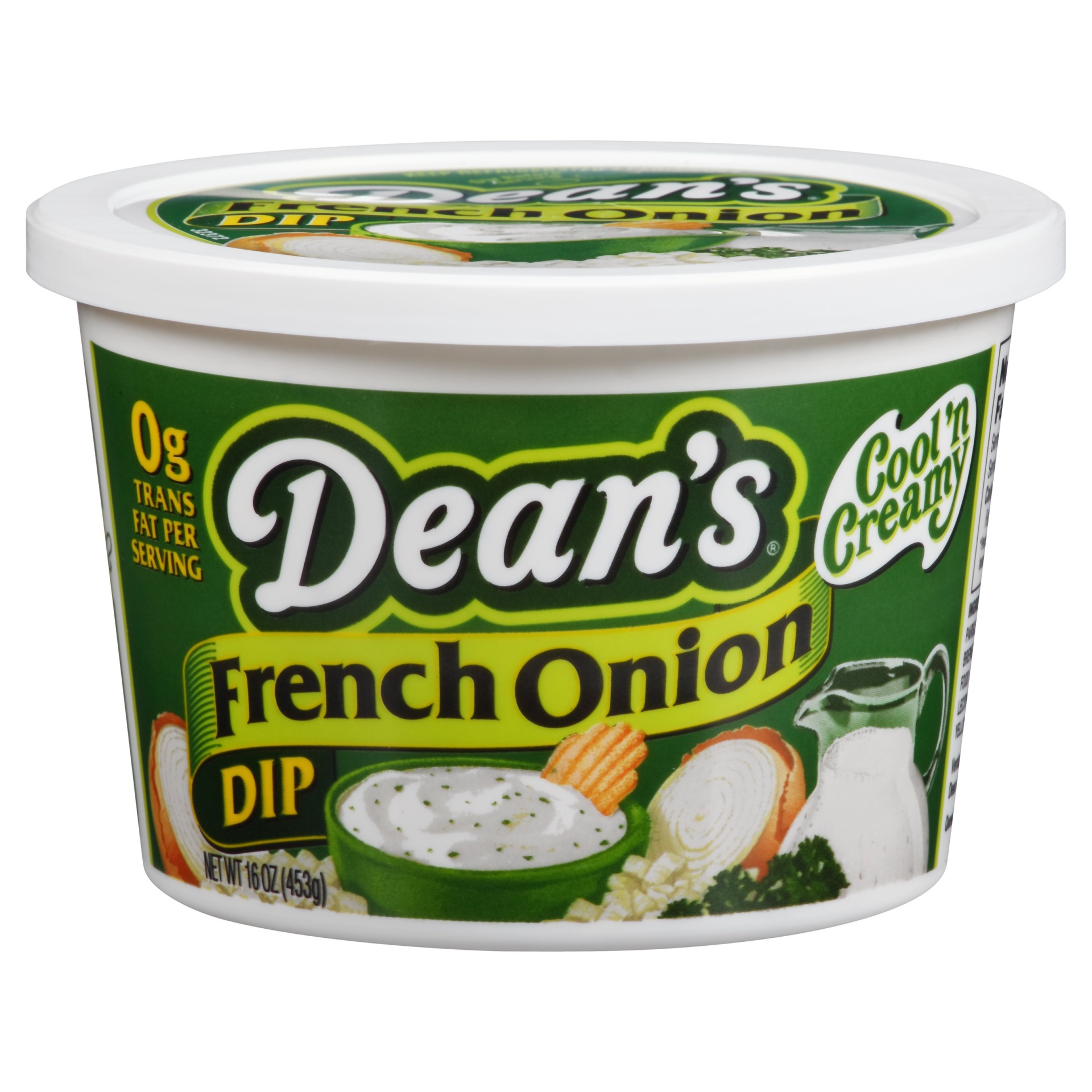 slide 1 of 1, Dean's Cool & Creamy French Onion Dip, 16 oz