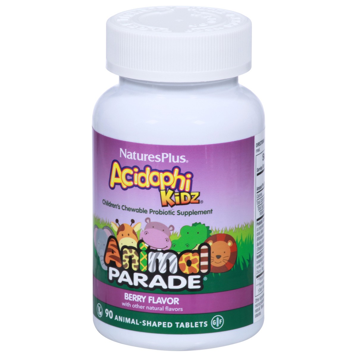 slide 2 of 9, Nature's Plus Animal Parade Acidophi Kidz Supplements, 90 ct