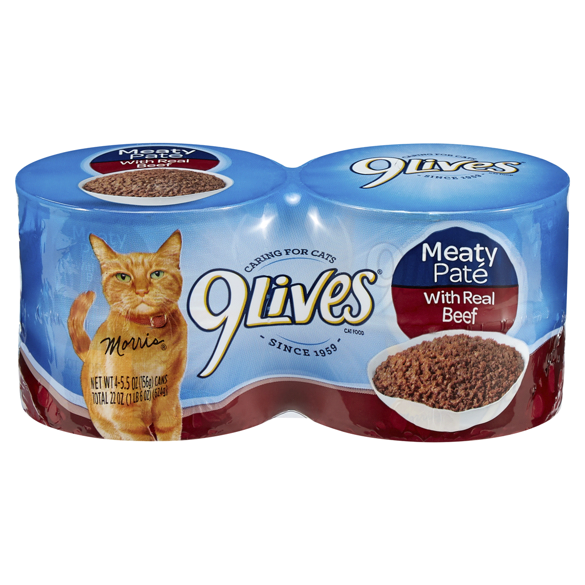 slide 1 of 2, 9Lives Cat Food Prime Grill with Real Beef, 4 ct; 5.5 oz