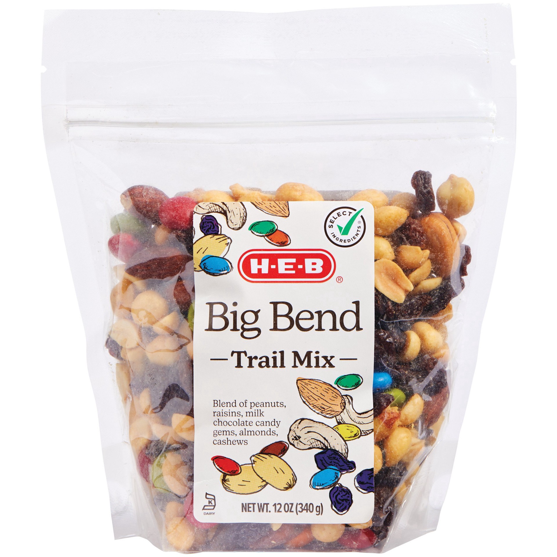 slide 1 of 1, H-E-B Big Bend Trail Mix, 16 oz