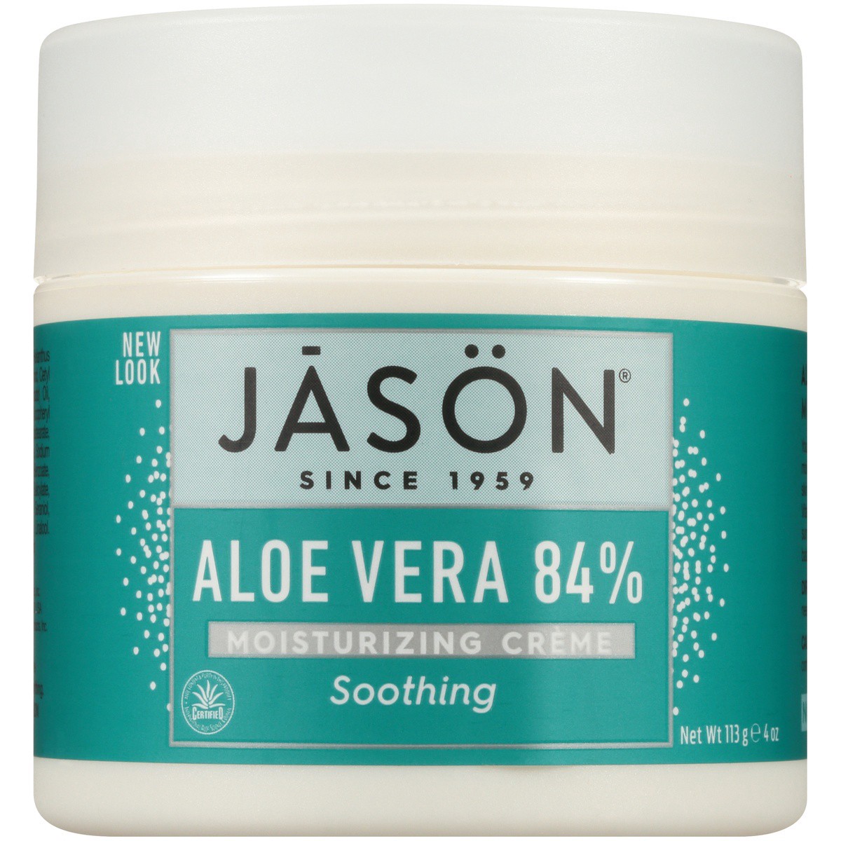 slide 4 of 7, Jason JĀSON Soothing Aloe Vera 84% Moisturizing Creme 4 oz. Jar, 4 oz