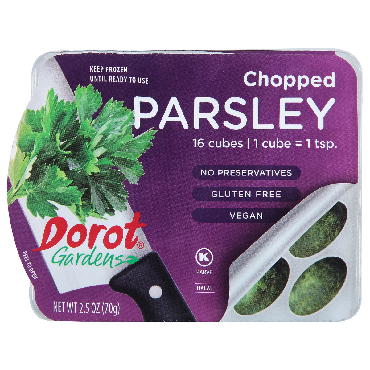 slide 3 of 4, Dorot Gardens Chopped Parsley 16, 2.5 oz