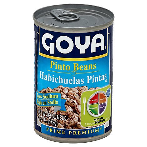 slide 1 of 1, Goya Beans Pinto Premium Low Sodium Can - 15.5 Oz, 15.5 oz