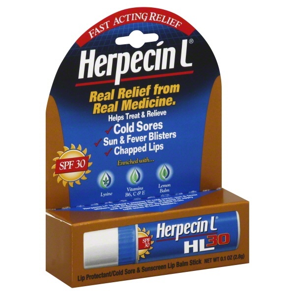 slide 1 of 1, Herpecin L Cold Sore Lip Balm, 0.1 oz