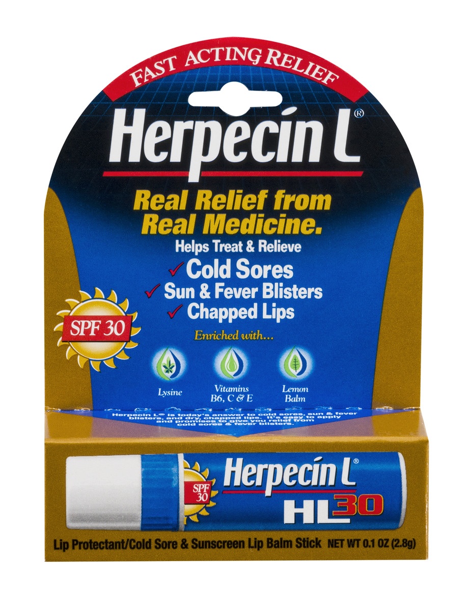 slide 1 of 1, Herpecin L Cold Sore Lip Balm, 0.1 oz