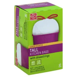 Harris Teeter Tall Kitchn Bag W/Lemon Sct