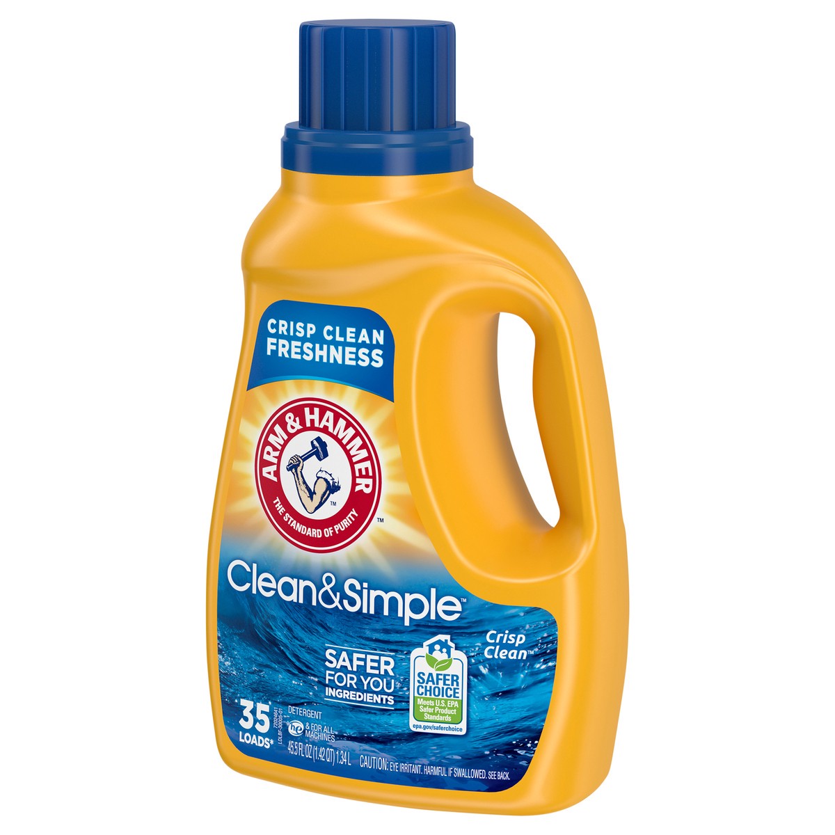 slide 5 of 9, ARM & HAMMER Clean Simple, 35 Loads Liquid Laundry Detergent, 45.5 Fl oz, 45.5 fl oz