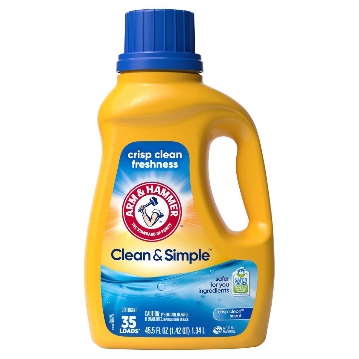 slide 1 of 9, ARM & HAMMER Clean Simple, 35 Loads Liquid Laundry Detergent, 45.5 Fl oz, 45.5 fl oz