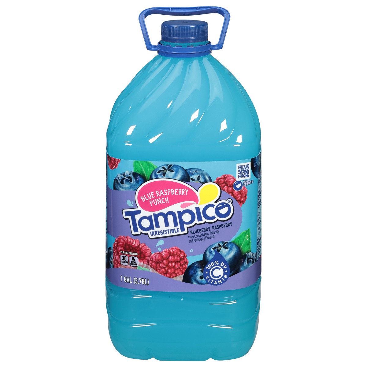 slide 1 of 13, Tampico Blue Raspberry Punch, 128 oz