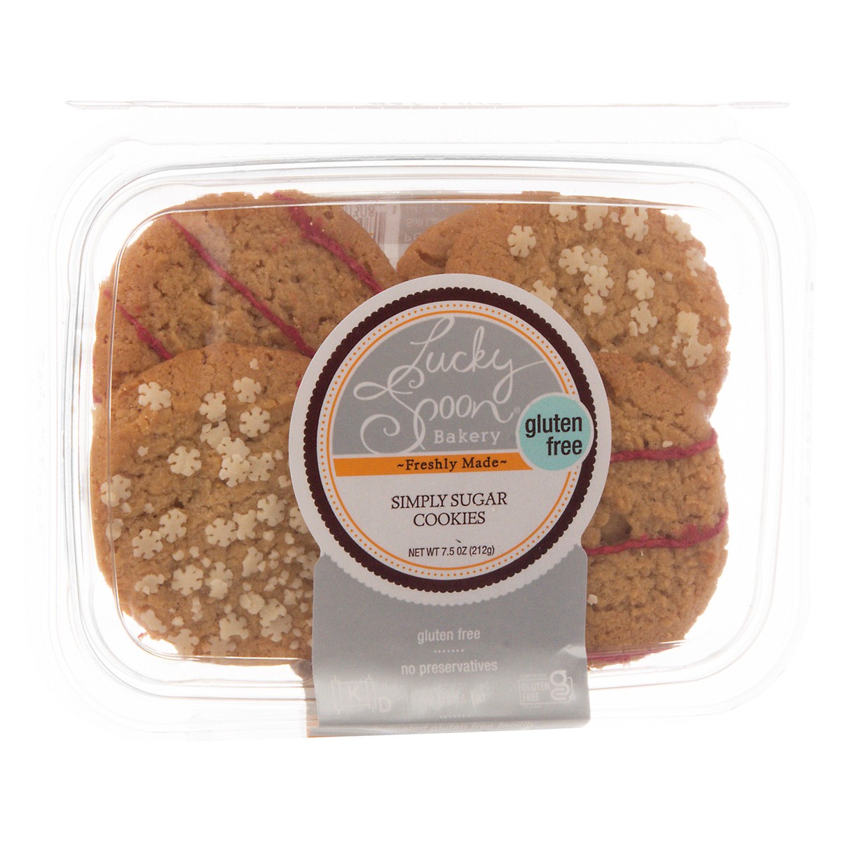 slide 12 of 17, Lucky Spoon Bakery Gluten Free Simply Sugar Cookies 7.5 oz, 7.5 oz