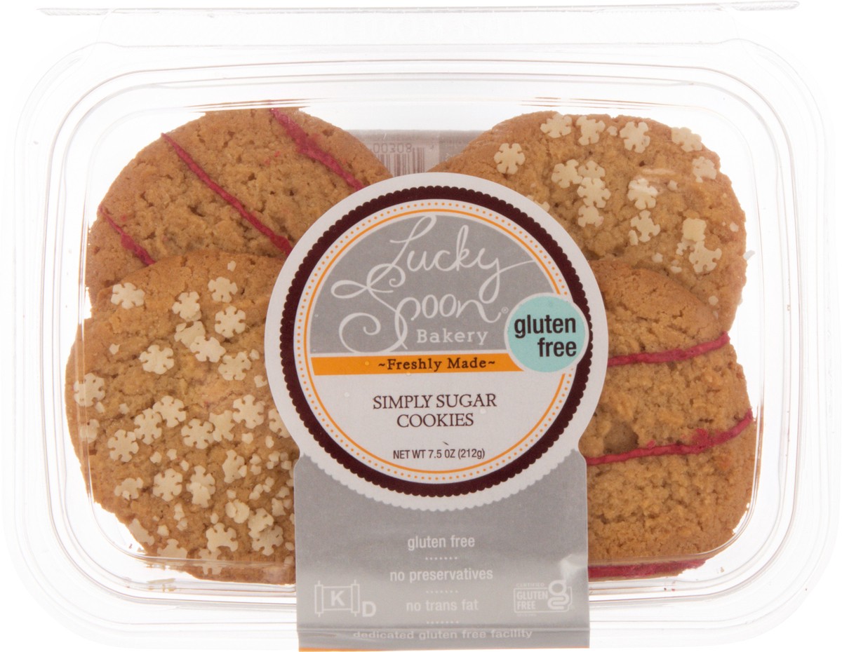 slide 15 of 17, Lucky Spoon Bakery Gluten Free Simply Sugar Cookies 7.5 oz, 7.5 oz