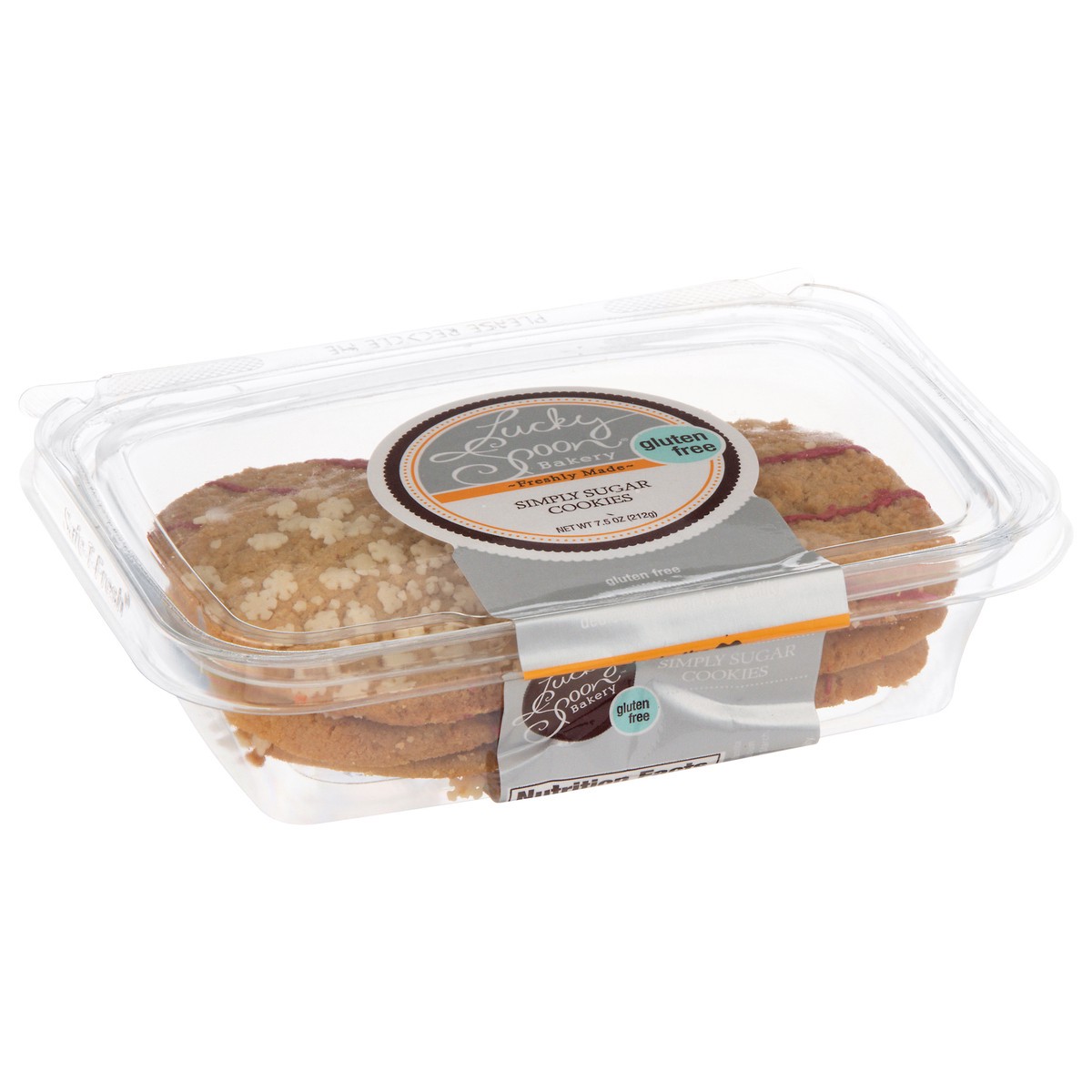 slide 16 of 17, Lucky Spoon Bakery Gluten Free Simply Sugar Cookies 7.5 oz, 7.5 oz