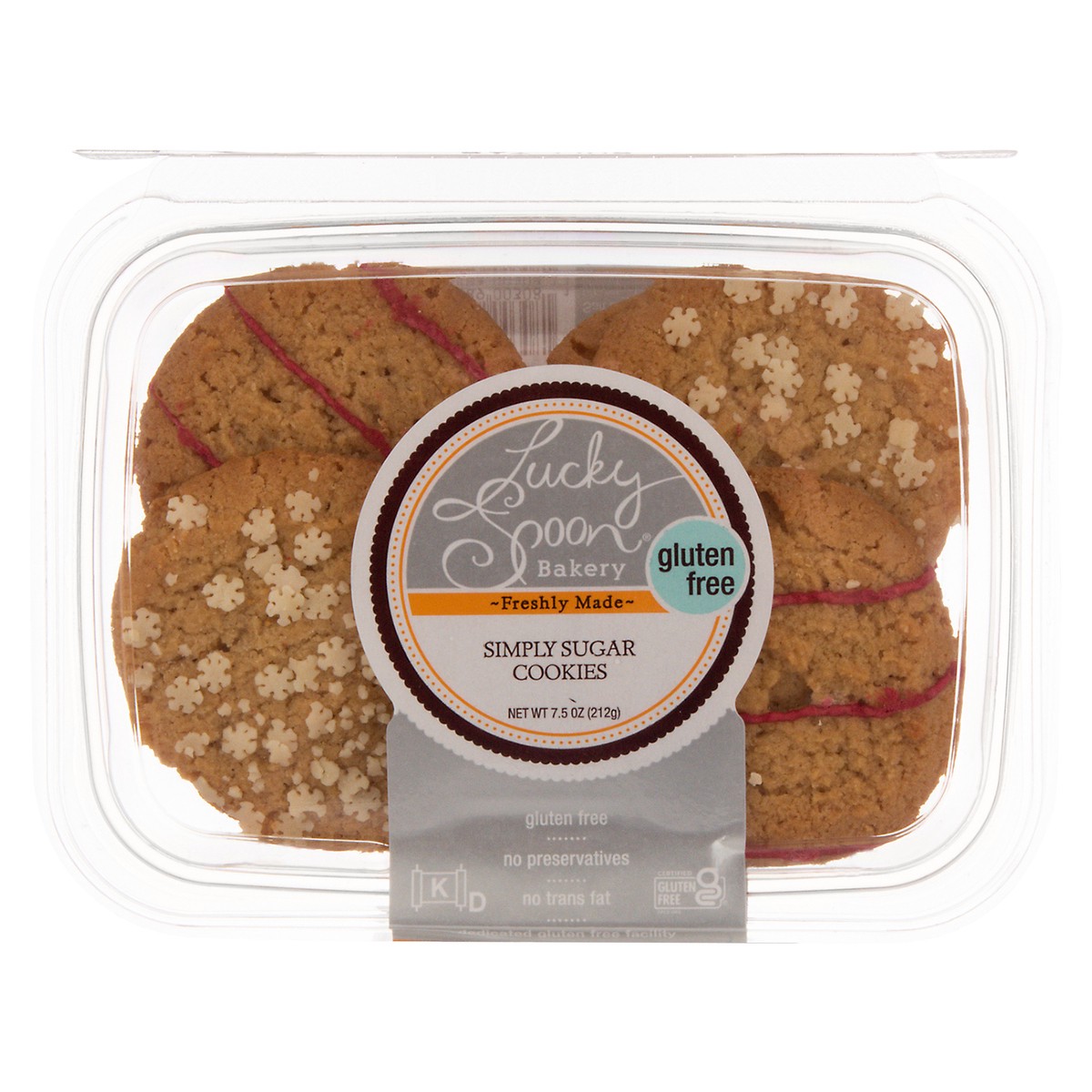 slide 7 of 17, Lucky Spoon Bakery Gluten Free Simply Sugar Cookies 7.5 oz, 7.5 oz