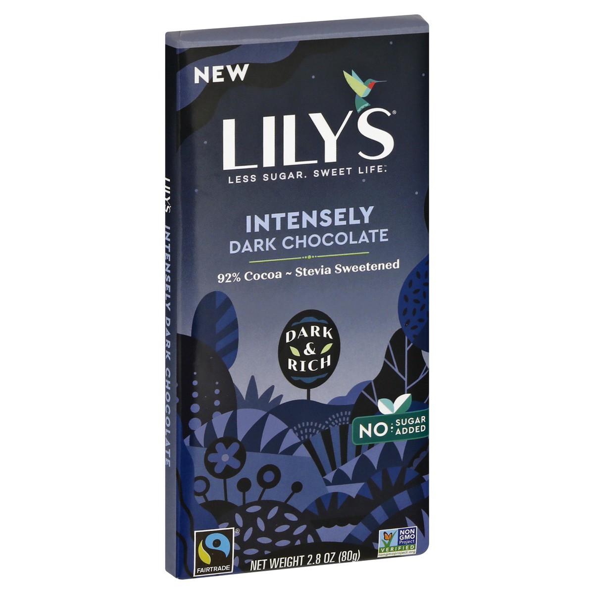 slide 2 of 10, Lily's 92% Cocoa Intensely Dark Chocolate 2.8 oz, 2.8 oz