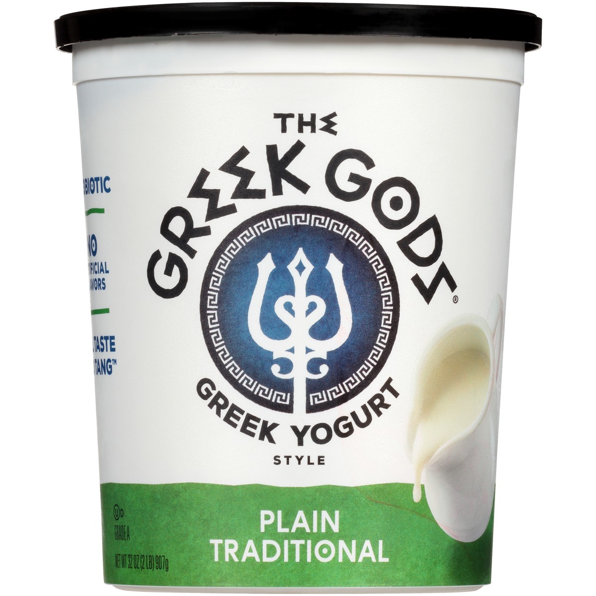 slide 7 of 7, The Greek Gods Plain Traditional Greek Style Yogurt 32 oz. Tub, 32 oz