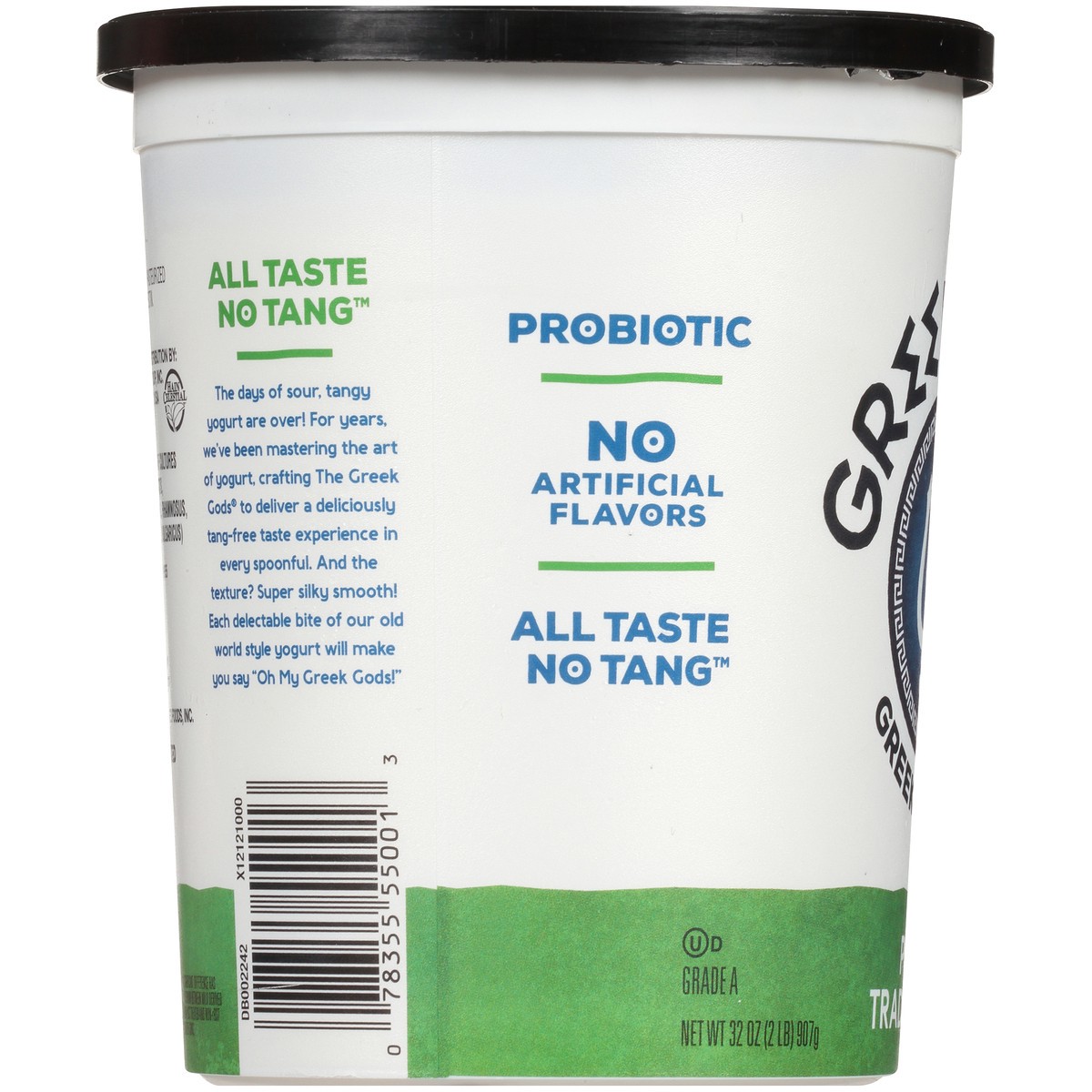 slide 5 of 7, The Greek Gods Plain Traditional Greek Style Yogurt 32 oz. Tub, 32 oz