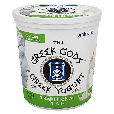 slide 1 of 7, The Greek Gods Plain Traditional Greek Style Yogurt 32 oz. Tub, 32 oz