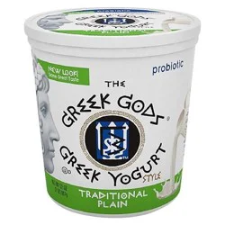 The Greek Gods Plain Traditional Greek Style Yogurt 32 oz. Tub