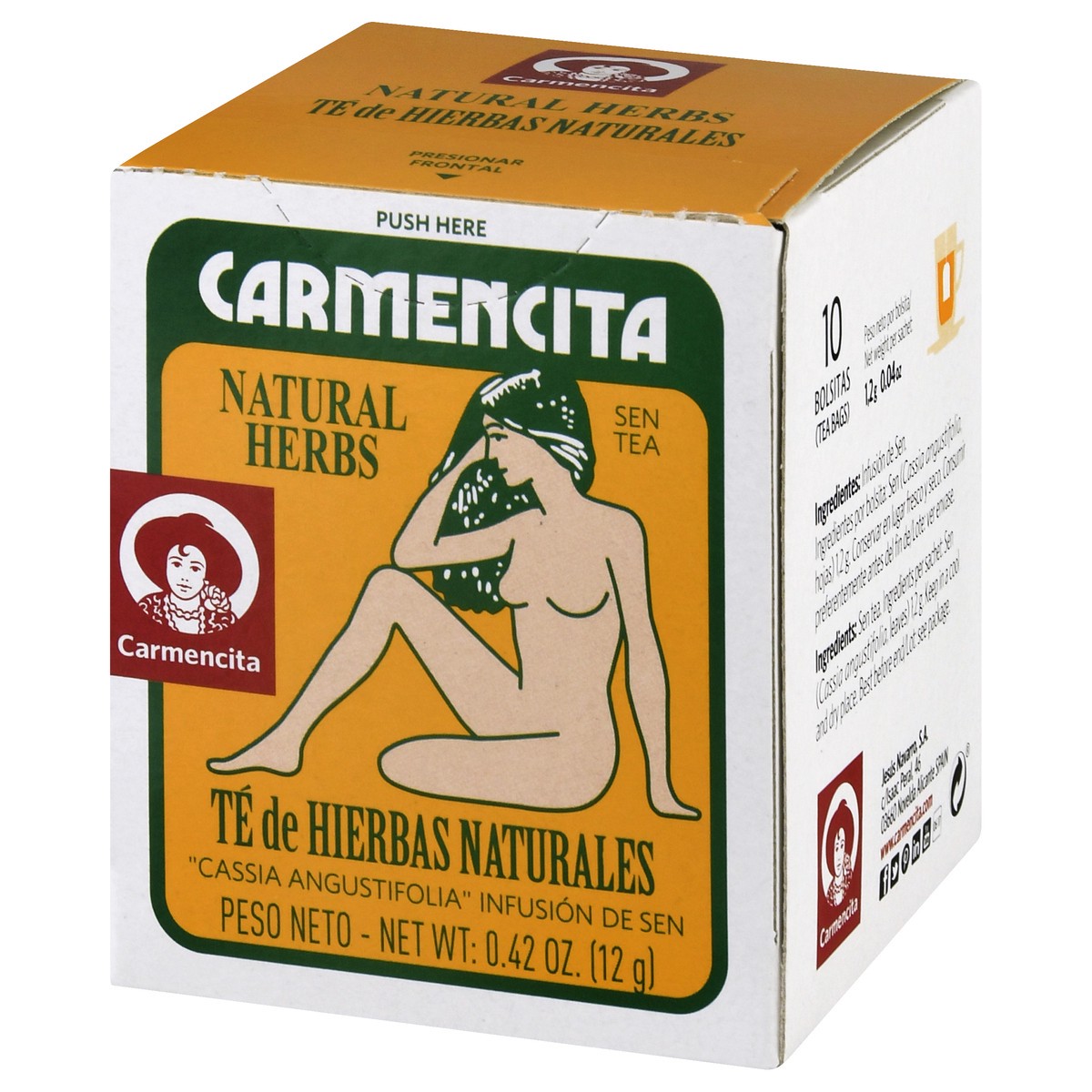 slide 8 of 9, Carmencita Natural Herbs Sen Tea 10 ea, 1 ct