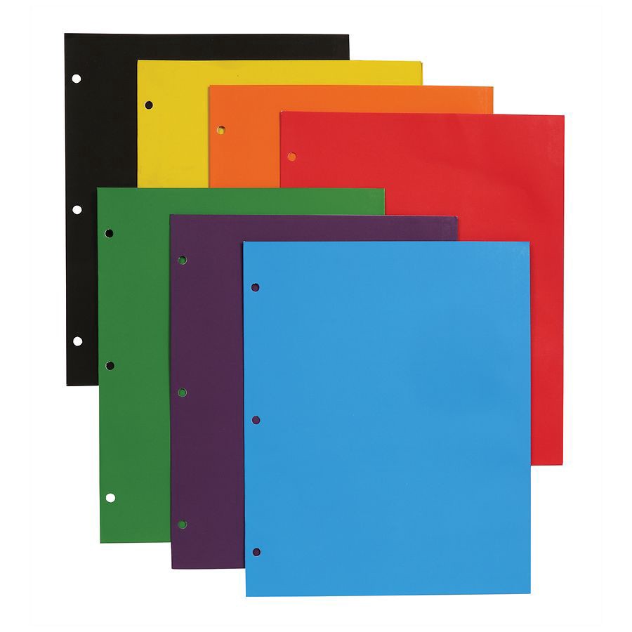 slide 2 of 3, Wexford Two Pocket Folder Portfolio, Assorted Colors, 1 ct