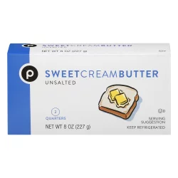 Publix Unsalted Sweet Cream Butter - 8 oz