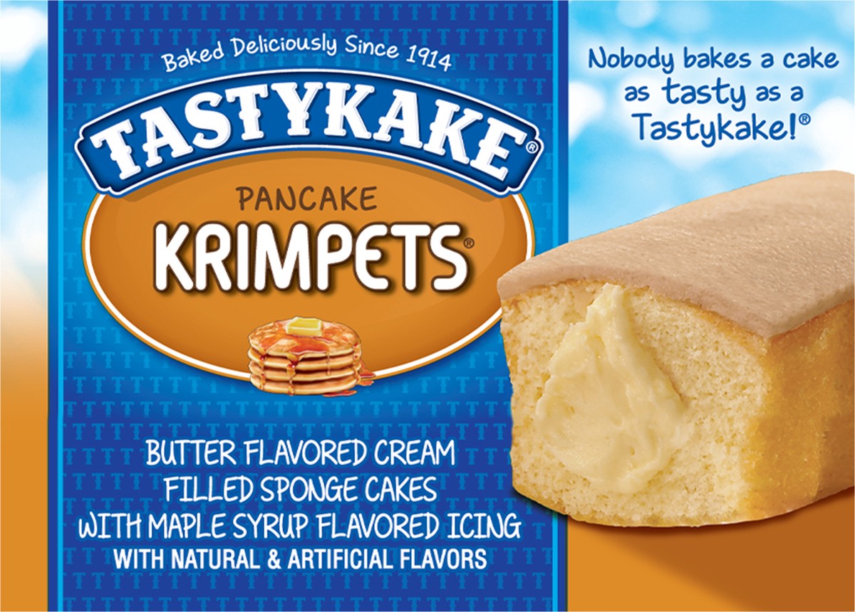 slide 7 of 9, Tastykake Pancake Krimpets, Cakes with Syrup Flavored Icing, 12 Count, 6 ct