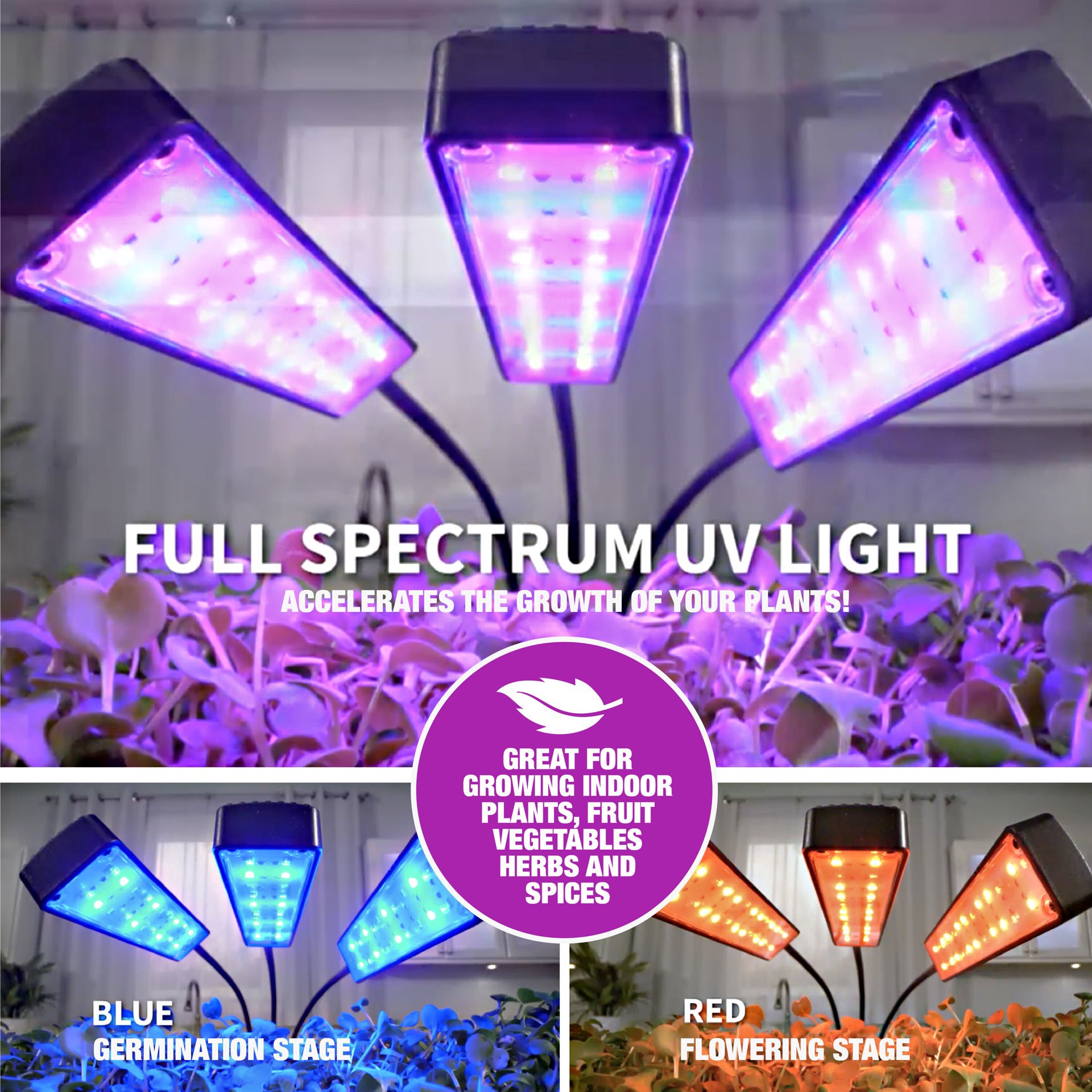 slide 6 of 6, Bell + Howell Bell And Howell Grow Burst Led Grow Light, 1 ct