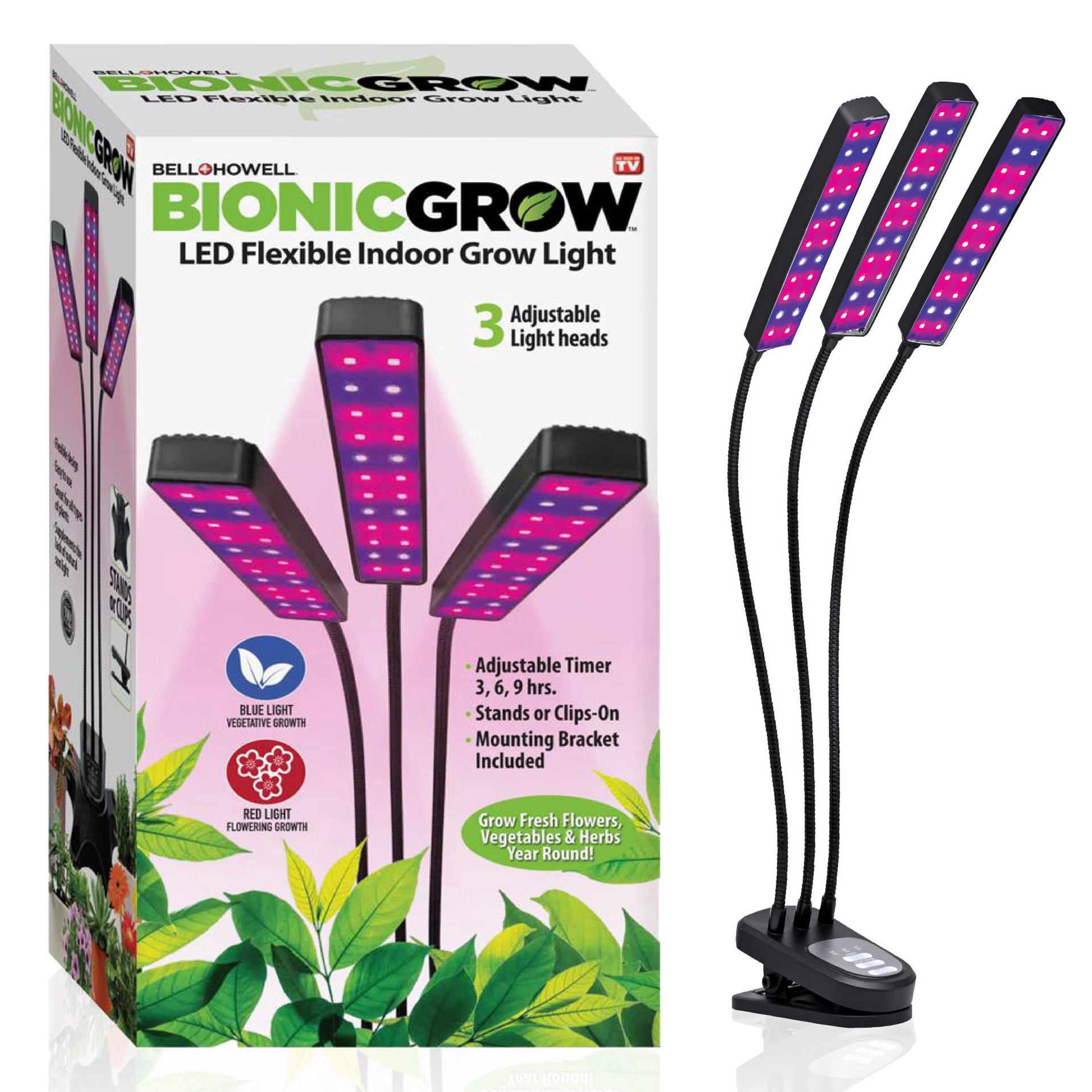 slide 1 of 6, Bell + Howell Bell And Howell Grow Burst Led Grow Light, 1 ct