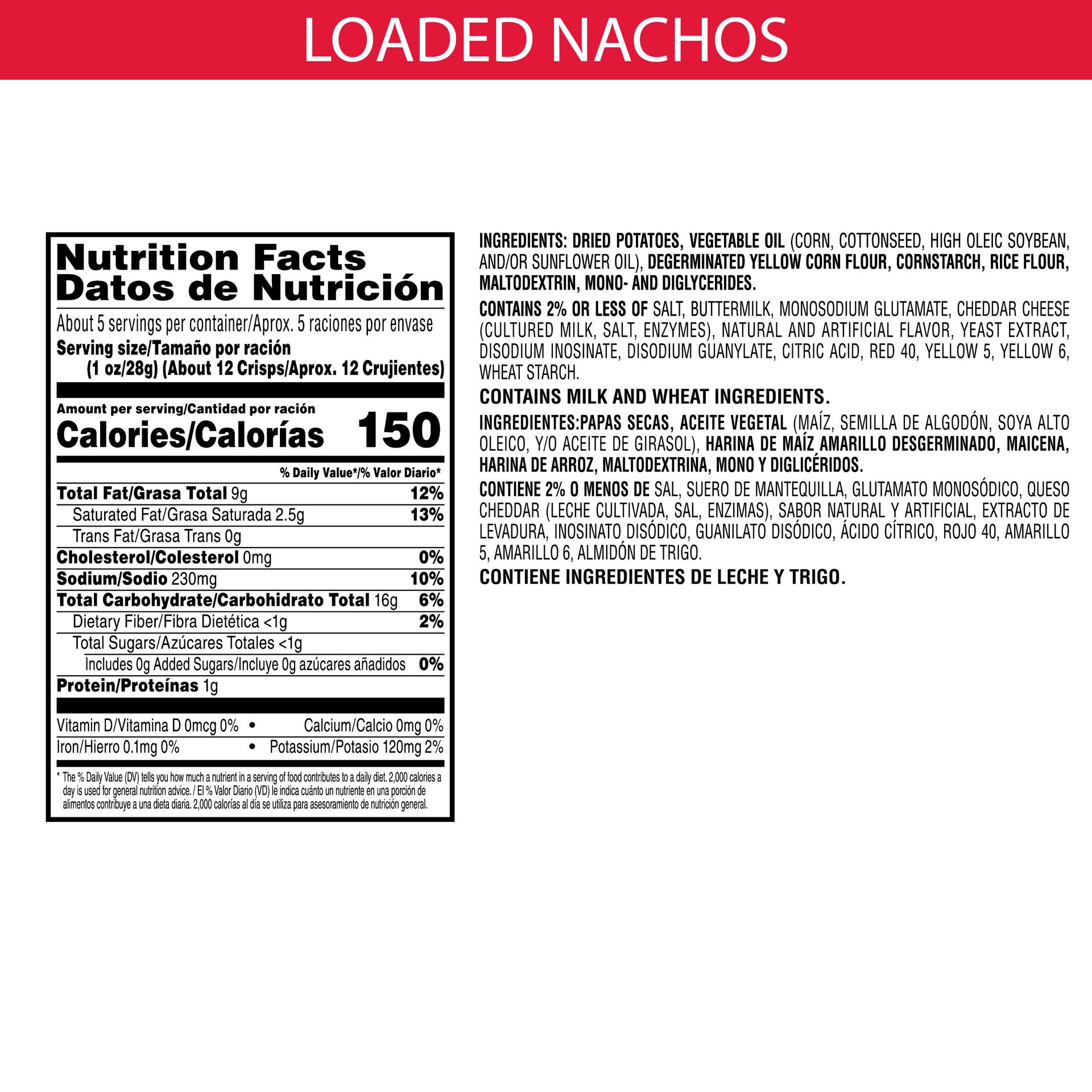 slide 2 of 5, Pringles Scorchin' Wavy Pringles Potato Crisps Chips, Loaded Nachos, 4.8 oz, 4.8 oz