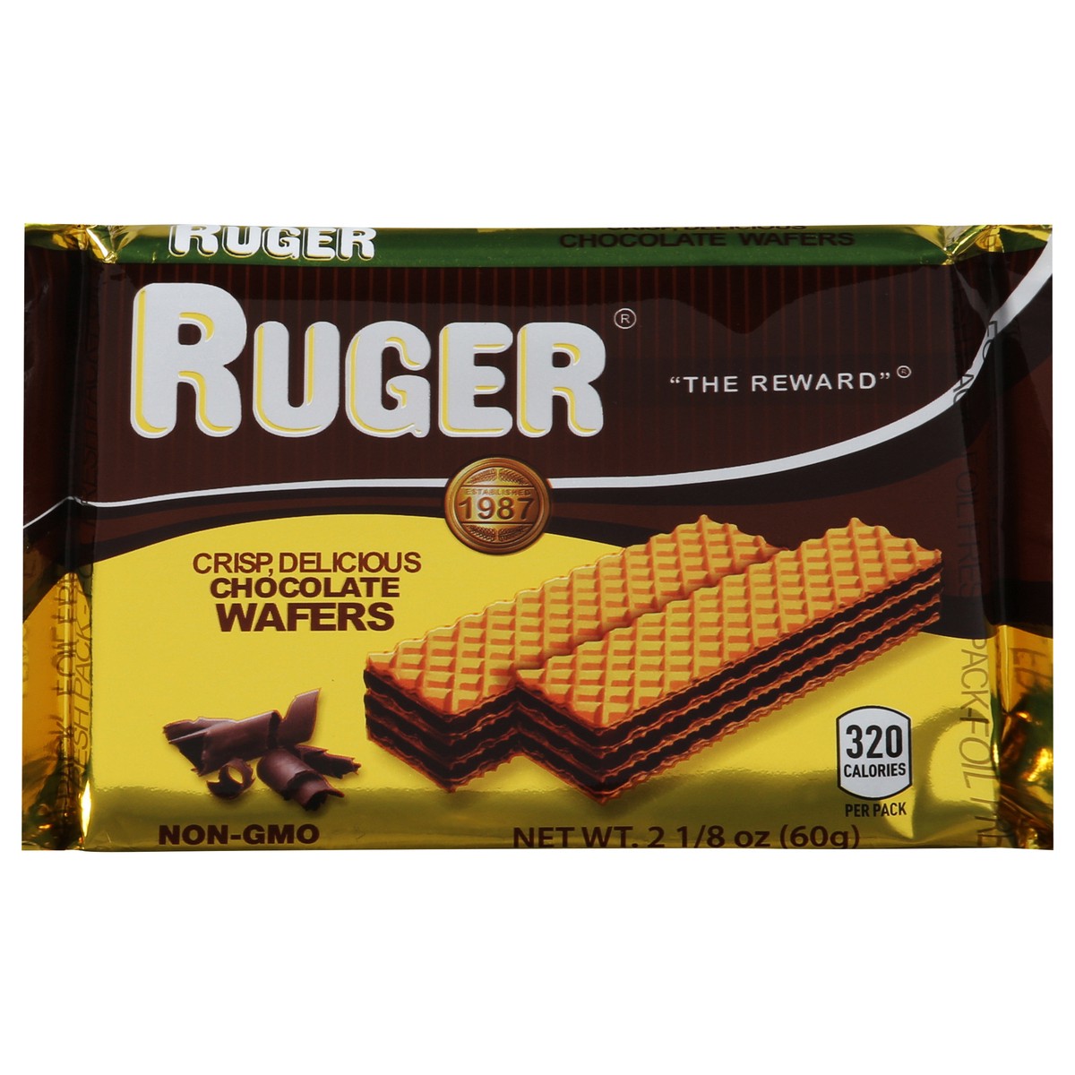 slide 1 of 1, Ruger Chocolate Wafers - 2.12 oz, 2.12 oz