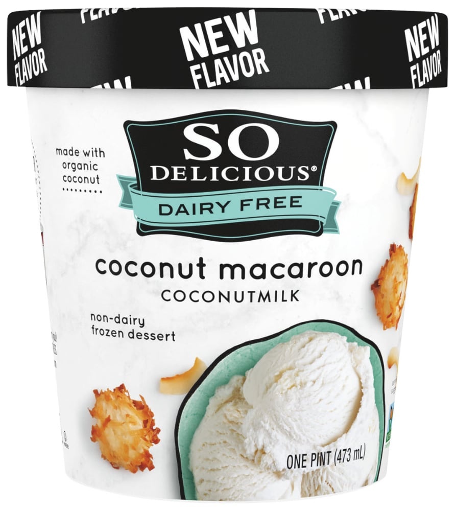 slide 1 of 1, So Delicious Coconutmilk Coconut Macaroon Coconutmilk Nondairy Frozen Dessert, 1 pint