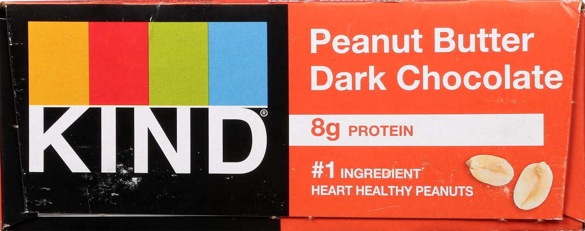 slide 3 of 13, KIND Nut Bars, Peanut Butter Dark Chocolate, 1.4 oz, 12 Count, 12 ct