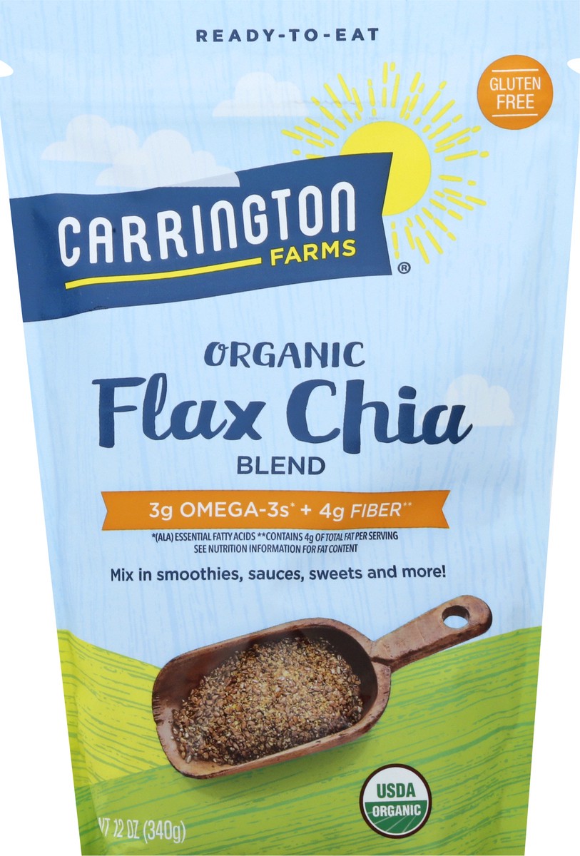 slide 2 of 12, Carrington Farms Flax Chia Blend, 12 oz