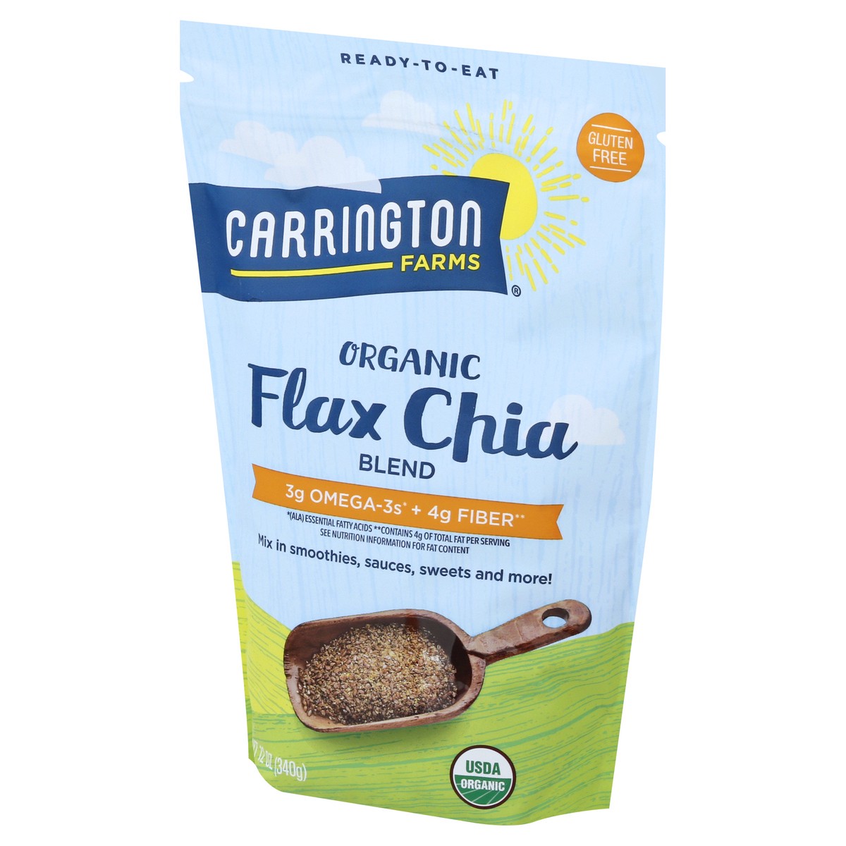 slide 6 of 12, Carrington Farms Flax Chia Blend, 12 oz