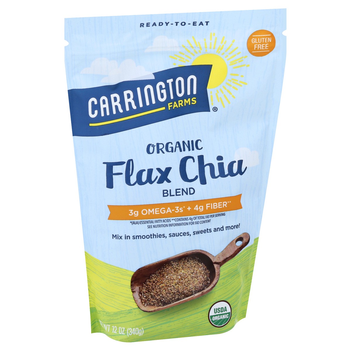 slide 3 of 12, Carrington Farms Flax Chia Blend, 12 oz