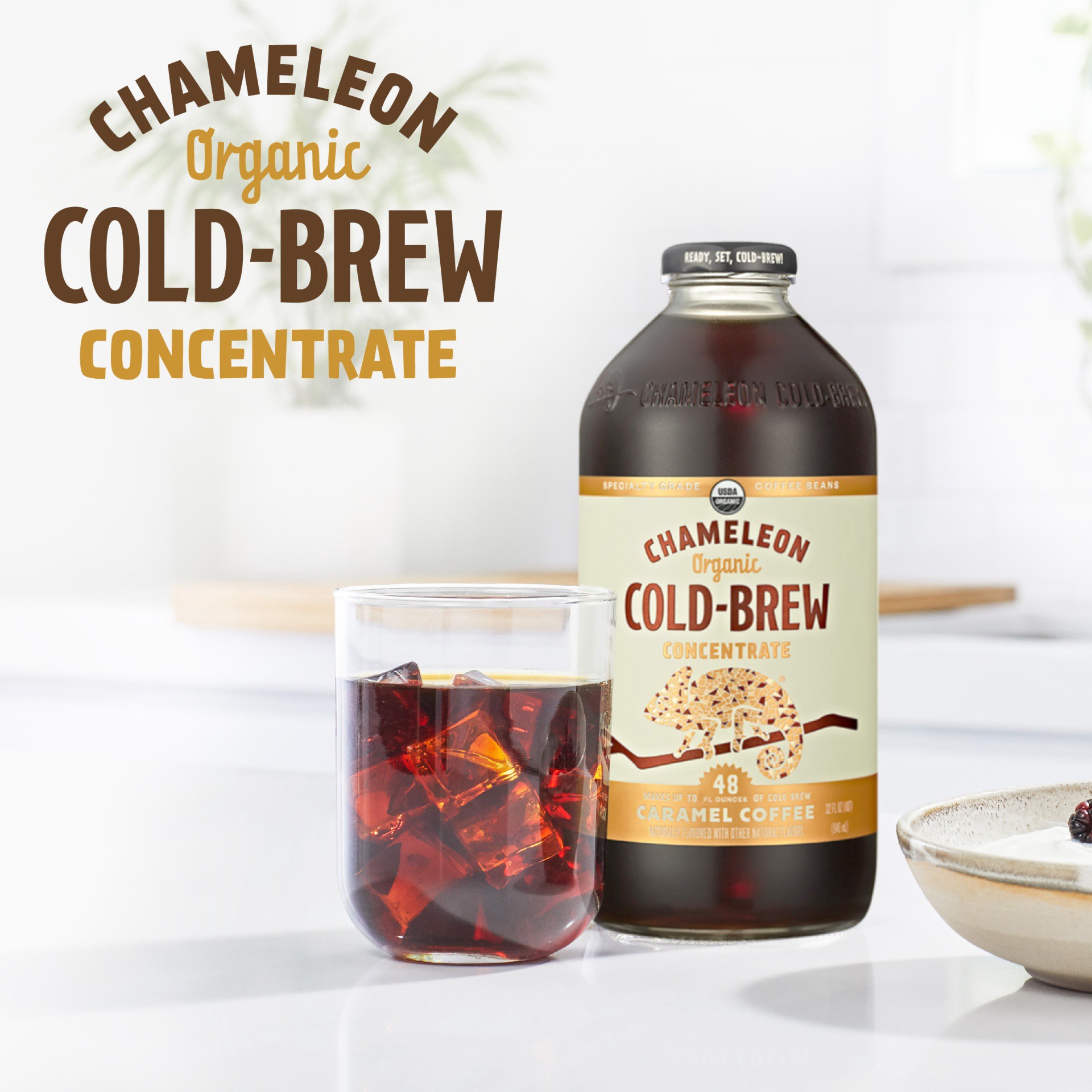 slide 2 of 6, Chameleon Cold-Brew Organic Caramel Flavored Cold Brew Coffee Concentrate, 32 oz